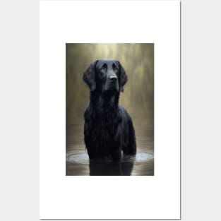 flatcoated retriver "honey" Posters and Art